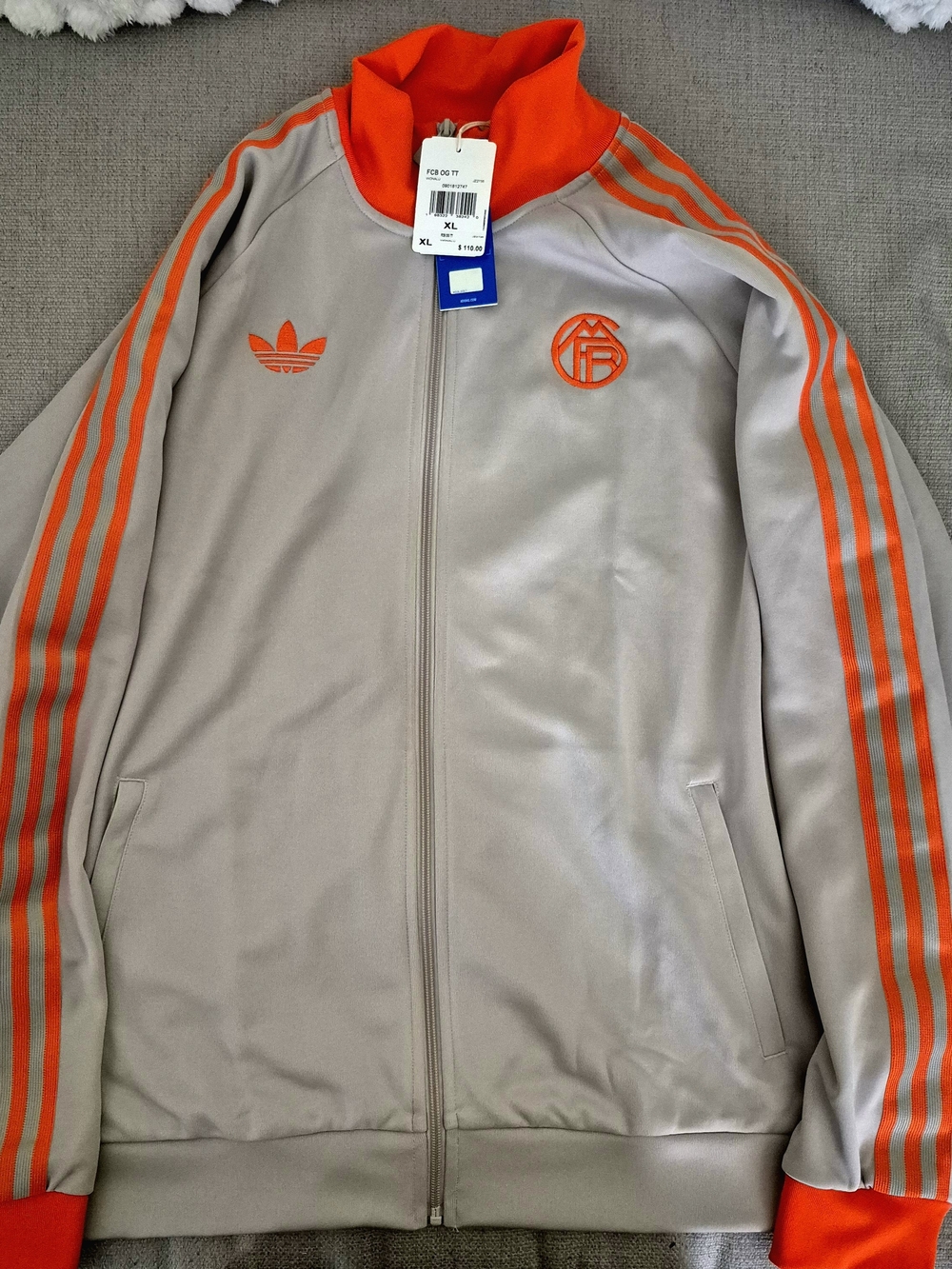 FC Bayern Munich Adidas Originals OG Track Jacket — Men's XL